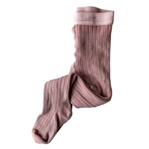 Collegien Glitter Ribbed Tights - Pink - 18M